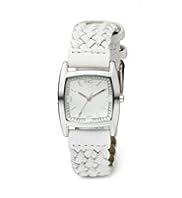 Square Face Analouge Plaited Strap Watch