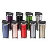 Oggi BLUE Travel Tumbler Mug with Stainless Steel Inside Liner