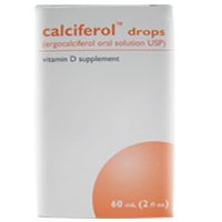 Calciferol Vitamin D Supplement Drops, Ergocalciferol Oral Solution USP - 60 ml