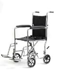 17 in Steel Transport Chair with Seat Belts
