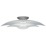 Lotto Medium Semi Flush Mount in Satin Nickel
