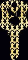 Playboy Gold Schlage SC1 House Key