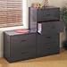 400 Series 30'' Wide Lateral File, Two-Drawer, 28-3/8h x 19-1/4d, Charcoal