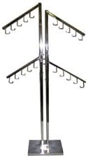 Two Way Dbl Upright Handbag Rack 4 16" Square Tube WF Arms