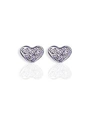 14k Diamond Heart Shape Earrings (0.08 ct.tw.)