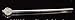 Silver and Crystal Scepter or Wand for Princess Wedding, Pagent, Prom, Quinceañera, or Costume