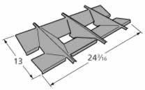 Porcelain-Coated Steel Heat Plate for Fiesta and Kenmore Grills