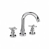 Whitehaus Widespread Lavatory Faucet W/ Cross Handles WHLX79214BN Stainless Steel/Brushed Nickel