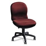 Ambition Pushbutton Mid Back Swivel/Tilt Chair, Burgundy