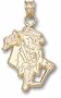 Evansville Purple Aces "Evansville Gent" Pendant - 14KT Gold Jewelry