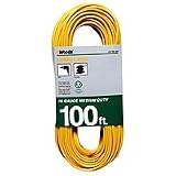 16/3 x 100' Single Outlet Extension Cord