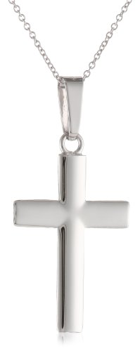 14k White Gold Cross Pendant 18B000ES1W8W 