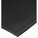 Anti-Fatigue Mat, Vinyl Foam, Beveled Edge, 3'x5', Black.