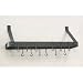 Kitchen & Housewares : Bookshelf Pot Rack - Graphite (Graphite) (36.25"H x 9"W x 12"D)