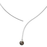 14k White Gold Fancy Pearl Neckwire Necklace