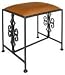 Grace Gothic Curl Wrought Iron Bench 36"