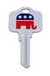 Republican GOP Kwikset KW1 House Key