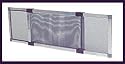 Adjustable Window Screen, 18" x (25-1/4 X 48"), Silver Color