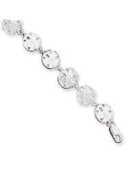 Sterling Silver Sand Dollars Bracelet QA32-7"