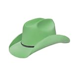 Green Cowboy or Cowgirl Stetson Felt Costume Party Hat by Block Buster Costumes
