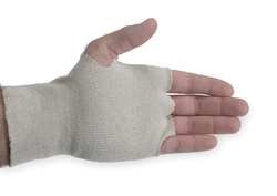 Condor 2UUA3 Glove, Liners, Fingerless, Natural, Pk 100