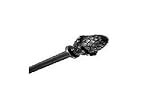 BCL Product Sourcing 58DCN48S Pine Cone Double Curtain Rod- Black Finish- 48-inch to 86-inch- 0.62-inch Diameter Pole
