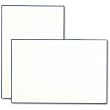 100 Regent Blue Bordered Pearl White Cards
