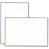 100 Regent Blue Bordered Pearl White Cards