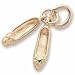 Ballet Shoes Charm in Yellow Gold