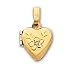 18in Gold-plated .01 Ct. Diamond Heart Locket Necklace