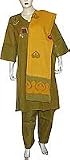 Salwar Suits Printed Embroidered Cotton Multicolored Womens Dress