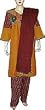 Indian Dresses Kameez Salwar Cotton Fabric Embroidery Size L (slk351)