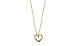 9ct 2 Colour Gold Heart Pendant + 18