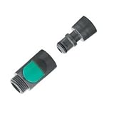 Hansgrohe28346000-QuickConnectSnapOnConnectorSet-ChromeFinish