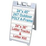 Quartet Changeable Letters Figures Accessories  1 2in.  Helvetica  Set Of 300 Letters Figures