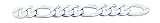 Sterling Silver 12.75mm Figaro Chain - 22 inch