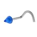 Blue Glitter Cone Nose Ring