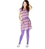 Limited Animal Print Striped Dress with Belt