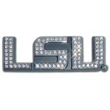 LSU Tigers Louisiana State University Austrian Crystals & Chrome NCAA College Sports Premium Metal Car Truck Motorcycle Emblem