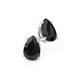 Fiorelli Silver Black Cubic Zirconia Earrings