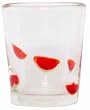 Hand Blown Watermelon Old Fashion Glass 4.25"H Set /4