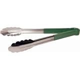 Colour Coded Serving Tong Green Handle. Size: 290mm.