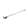 Winco 11-inch Bar Mixing Spoon Stainless Steel With Removable Red Tip