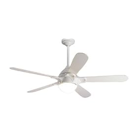 Hunter 28110WH Lugano Fan - Remote Control White Contemporary Ceiling Fan 56 by Del Mar Designs-Hunter