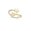 14k Double Star Adjustable Toe Ring - JewelryWeb