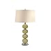 Glass Hand Blown Cream Ball Orb Table Lamp