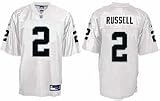 Reebok Oakland Raiders Jamarcus Russell Replica White Jersey Large
