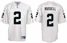 Reebok Oakland Raiders Jamarcus Russell Replica White Jersey Large