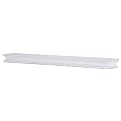 36" Rubbed White Wood Shelf