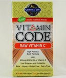 Garden of Life - Vitamin Code Raw Vitamin C, 60 veggie caps